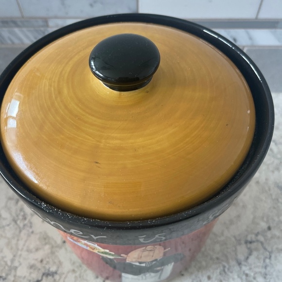 Dinner‎ Is Served Large Canister 8' with Lid - Picture 8 of 9